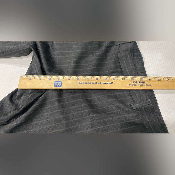Hugo Boss US Black Pinstripe 2 Pc Suit Jacket And Pants Measurements In Pics - Picture 13 of 13